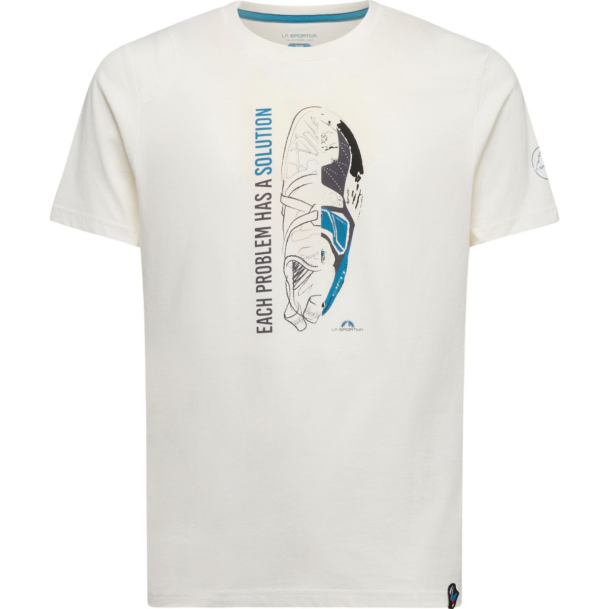 La Sportiva Solution T-shirt Men chalk/lake (W04B07) 2XL ZACT175W04B072XL