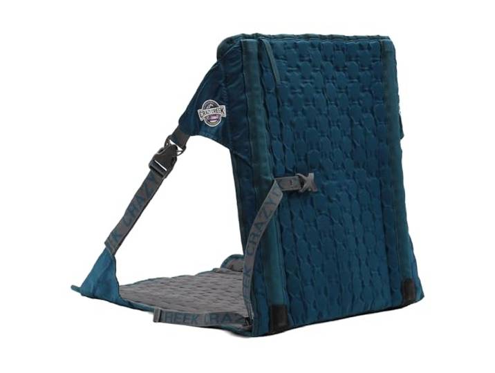 Crazy Creek HEX 2.0 Original Stuhl für Camping, Stadionsitzgelegenheiten & mehr, auf jedem Gelände, verstellbare Gurte, kompaktes Design, wasserabweisend, Aleutenblau/Schiefer
