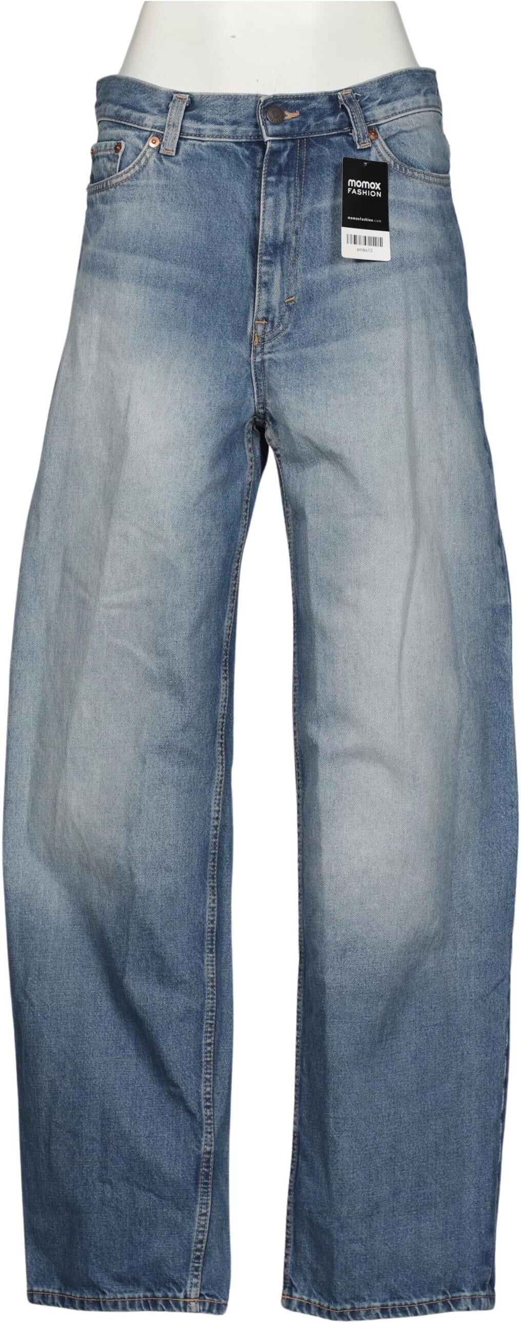 Weekday Damen Jeans, Blau, Gr. W28, Baumwolle - Second Hand