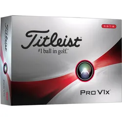Titleist Pro V1x High Numbers 2023 Golfbälle - 12er Pack, weiss