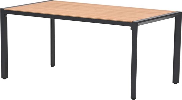 Garden Impressions Felini Tisch - 160x84 cm - carbon black - light teaklook