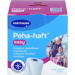 Peha-Haft Easy Fixierbinde 6 cmx4M Weiß 1 ST