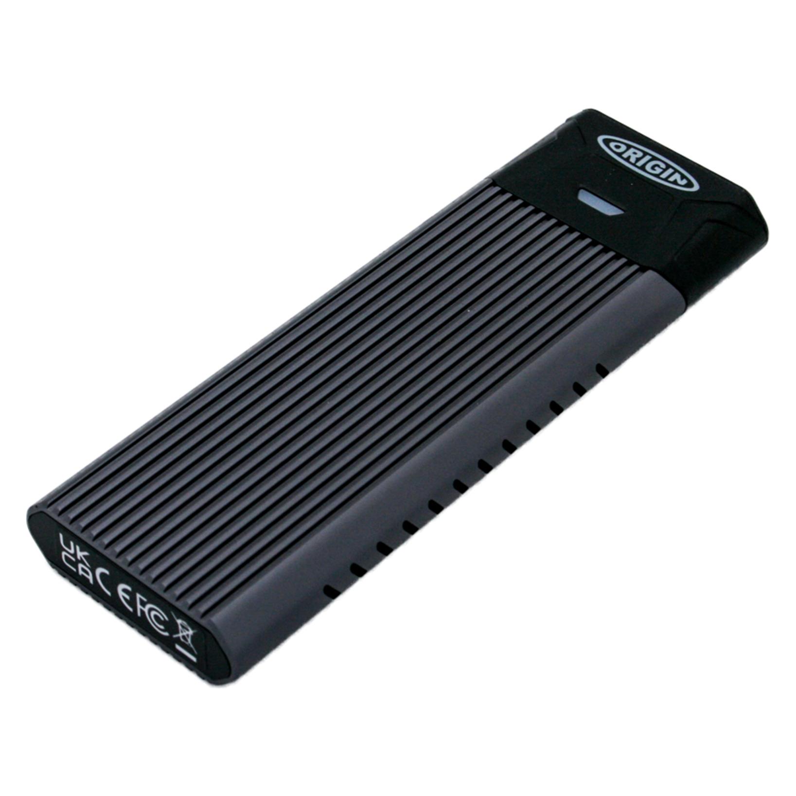 Origin Storage OSEC512NVME Externes Solid State Drive Aluminium (0.51 TB) (OSEC512NVME)
