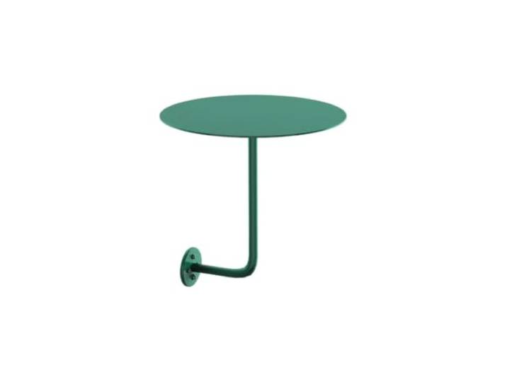 Wandmontierter Runder Tisch, Platzsparender Hängender Beistelltisch For Bubble Tea Shop Café, kleine Kaffeebar, Theke, Snackbar, Möbel(40x45cm Green)