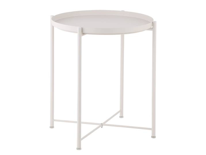 Table d’appoint Amicus Ø 45cm Blanc/Blanc