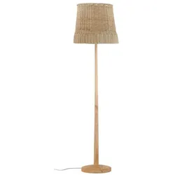 DAHEIM Stehleuchte Kakasi Rattan & Geflecht Braun