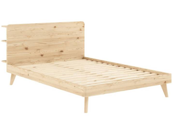 Massivholzbett RETREAT Kiefer natur 140 x 200 cm von Karup