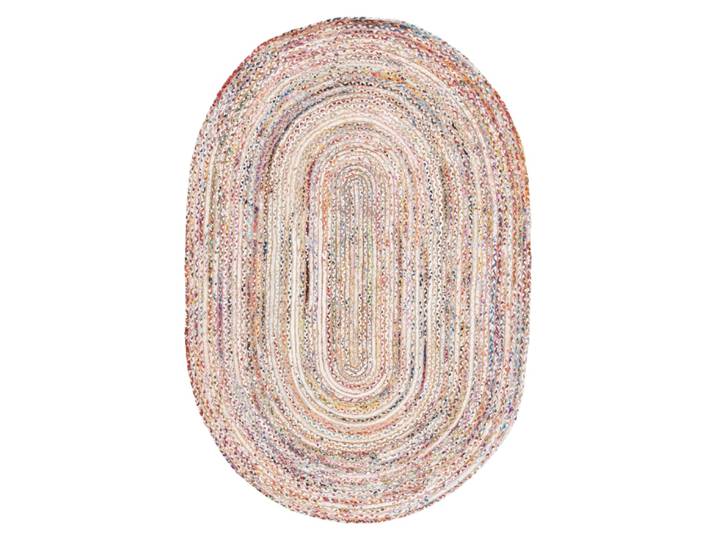 Tapis côtier en jute beige/multicolore, 122 cm