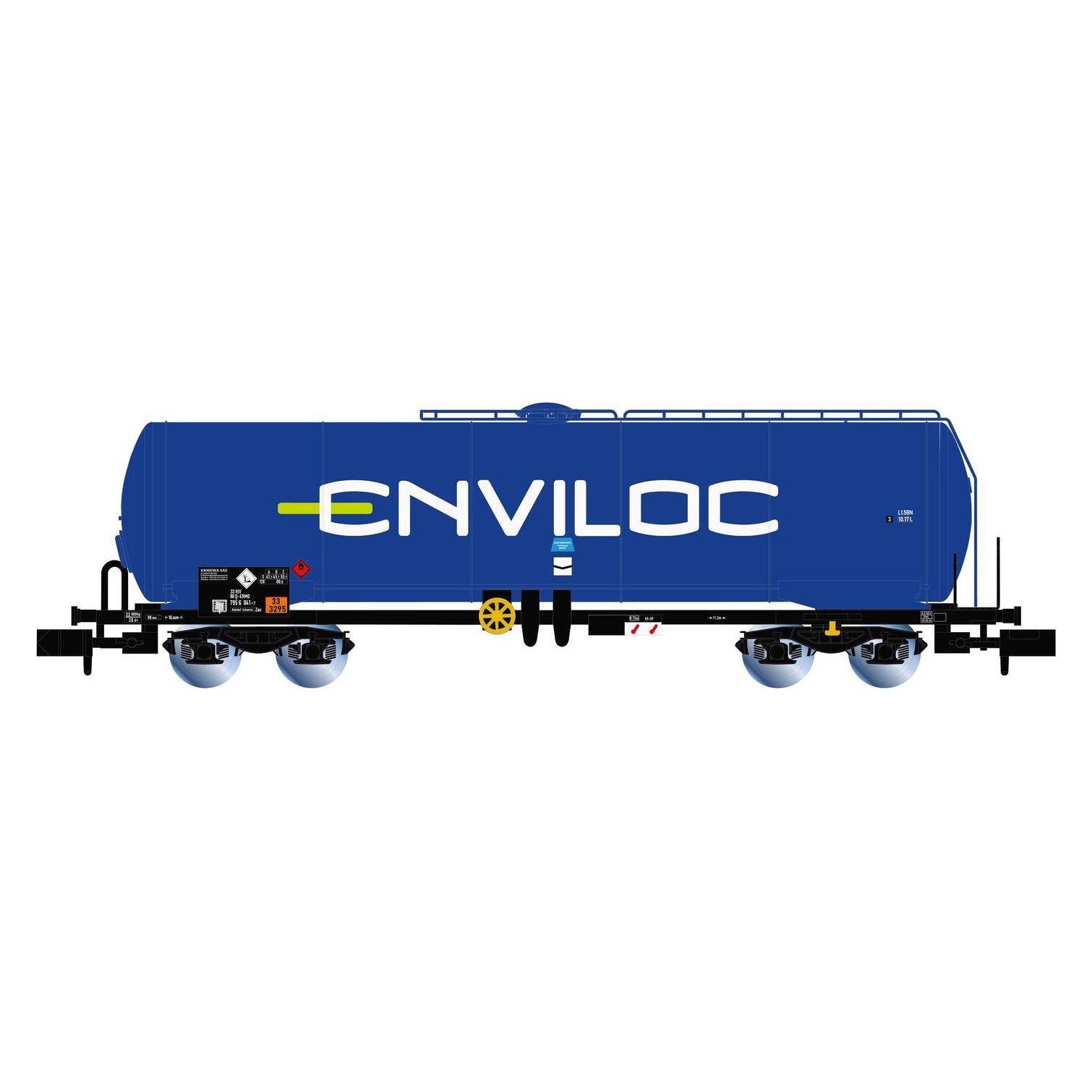 Arnold D-ERMD 4-achsiger Kesselwagen Enviloc blau Ep. VI (Spur N) (HN6635)