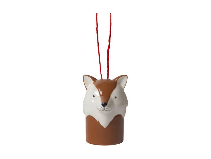 Pluto Design Suspension de sapin de Noël renard Blanc-marron