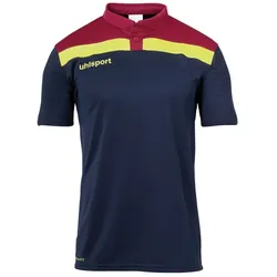 uhlsport Offense 23 Poloshirt marine/bordeaux/fluo gelb 164