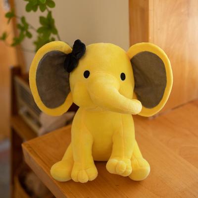 DynamicDeals Cozy Elephant Plush Pillow Soft Kawaii Stuffed Animal Sleeping Aid For Kids & Babies yellow