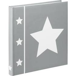 hama 00002335 Jumbo-Album Skies, 30x30 cm, 60 weiße Seiten, Grau