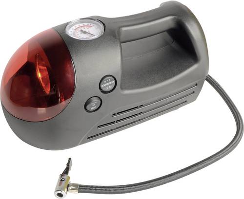 Brüder Mannesmann M 097-T Kompressor Universal-Luftkompressor 10 bar Blinklicht, mit Arbeitslampe, Analoges Manometer