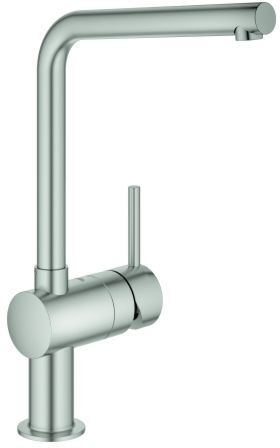 Grohe Minta Spültisch-Einhebelmischer 31375DC0 supersteel, schwenkbarer L-Auslauf