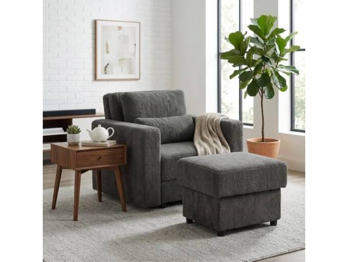 Family Meble Schlafsessel Komo Hunter mit Hocker – Variante Hunter 21