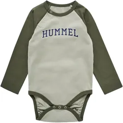 hummel hmlSTEIN langarm Baby-Body 1195 - abbey stone 74