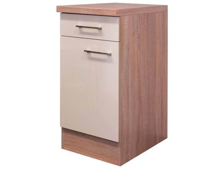 Küchenunterschrank Nepal 40 cm Kaschmir/Eiche Dekor m. Lade