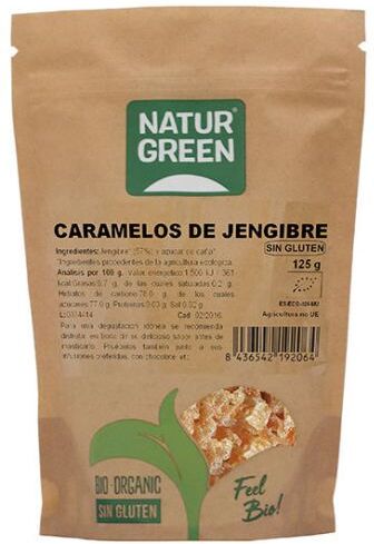 Naturgreen Ecological ginger candies 125g 125 gr