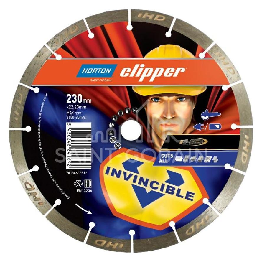 Norton Unsichtbare Schnitte Segmentierte Diamanttrennscheibe (60872270)
