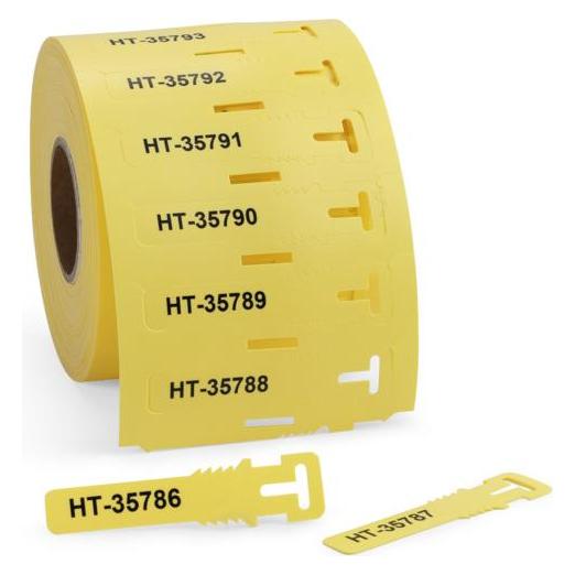 HellermannTyton Hellermann TAGPU12X74-LOOP-PUR-YE 500 Kennzeichnungsschilder im (556-80585)