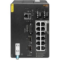 HP Aruba CX 4100i Series Industrial Railmount Gigabit Managed Switch, 12x RJ-45, 2x SFP+
