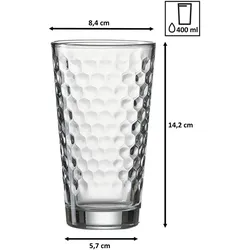 Ritzenhoff & Breker Favo Krug- und Longdrinkglasset, Trinkgläser, Transparent