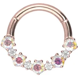 Titan Segmentring Clicker EINGEFASSTE KRISTALLE