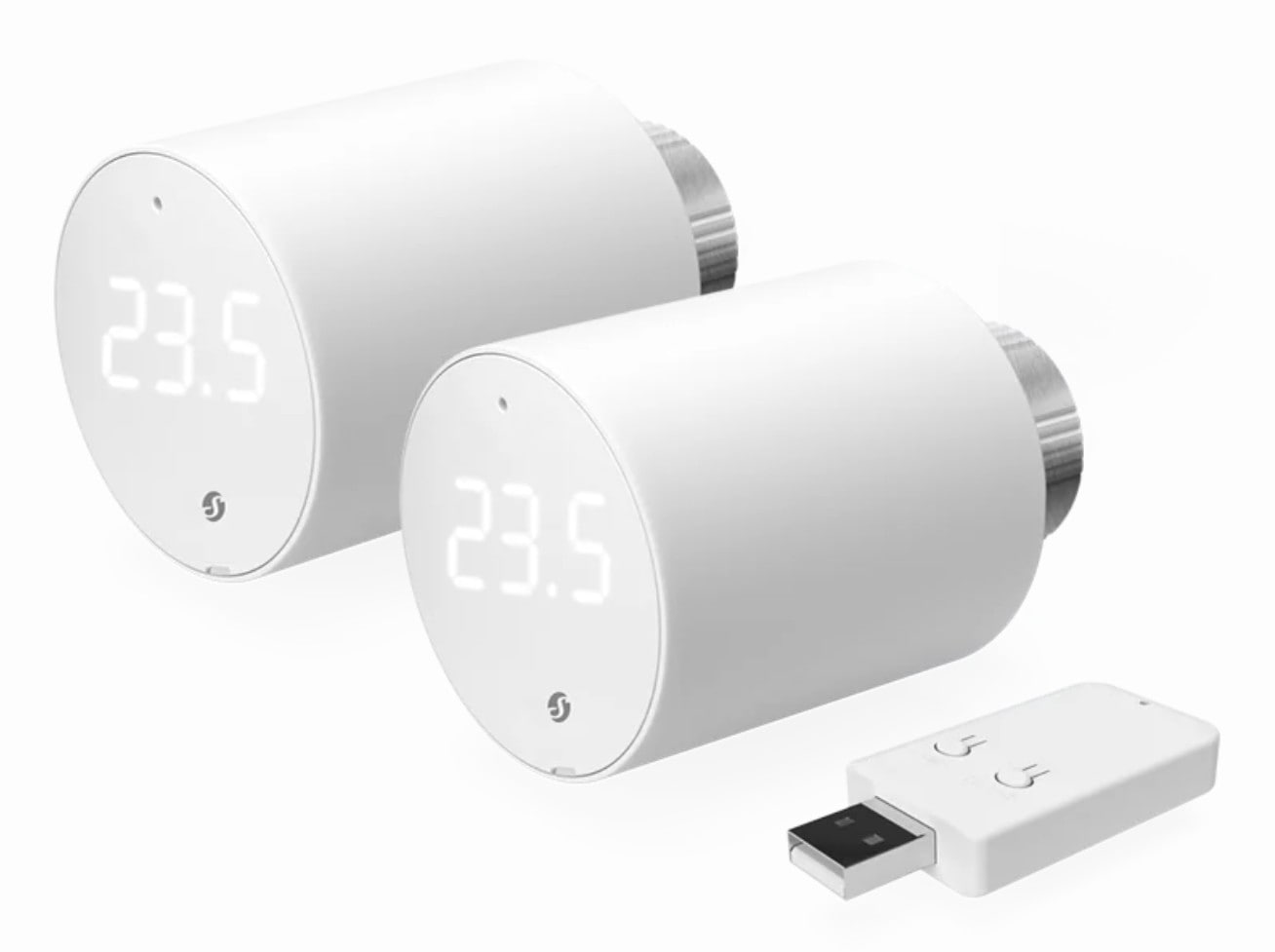 Shelly 2x Blu TRV & Blu Gateway Gen3 Thermostat BT WLAN + Gateway Shelly_B_TRV_2