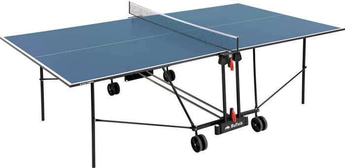 Basic Indoor Tischtennisplatte Blau - zusammenklappbar