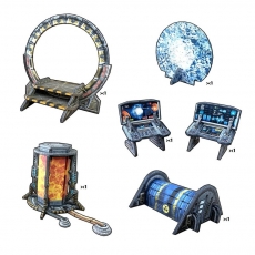 Battle Systems Tabletop Terrain - Sci-fi Dimension Gate (6 Teile) - englisch 293273