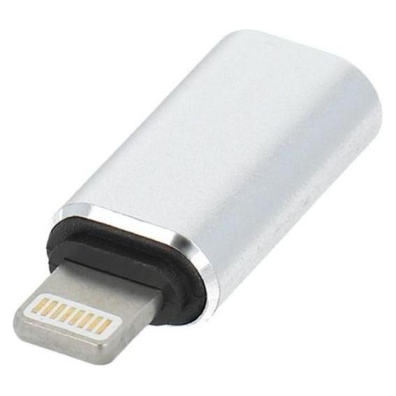 OEM Converter Adapter Type C (female) to Lightning (male) silver (USB-C, Lightning) (49068703)