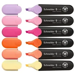 Schneider Textmarker »Job Sunset Dreams« 6 Stück schwarz