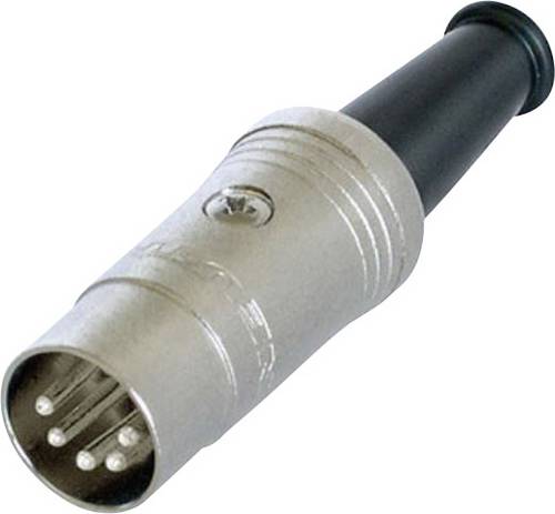 Rean AV NYS322 DIN-Rundsteckverbinder Stecker, gerade Polzahl: 5 Schwarz 1St.
