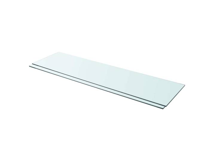 vidaXL Regalböden 2 Stk. Glas Transparent 110x30 cm