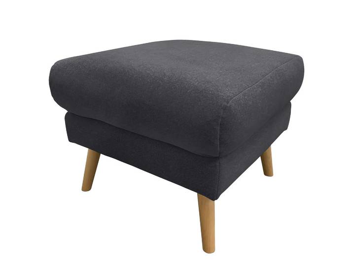 Livetastic Hocker, Anthrazit, Holz, Buche, rechteckig, 61x49x65 cm, Made in EU, Wohnzimmer, Sessel, Hocker, Sitzhocker