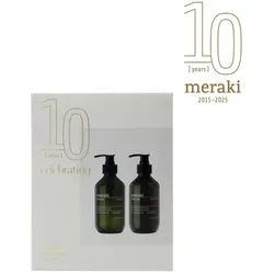 Meraki Geschenkbox Cotton Haze Handseife und Handlotion, 6.5 x 13.1 x 16.7 cm, 2 x 275 ml