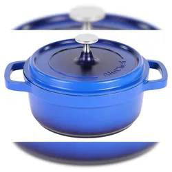 Contacto AluChef® Kasserolle, rund 20 cm blau/blue