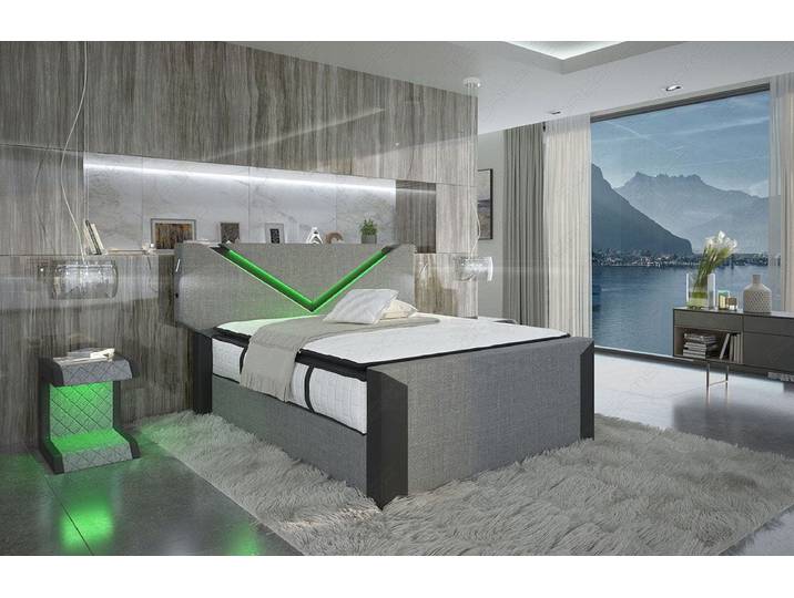 Boxspringbett Lyon Stoff