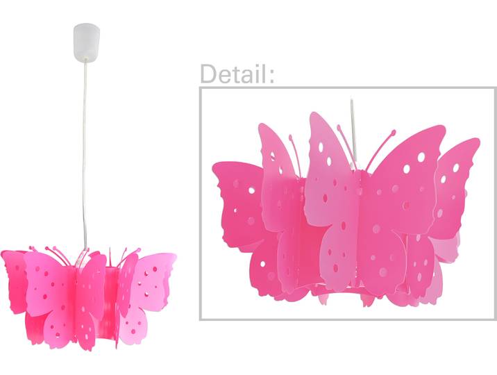 Näve Lampe suspendue - Matière : plastique - Couleur : rose ; 6070019-1