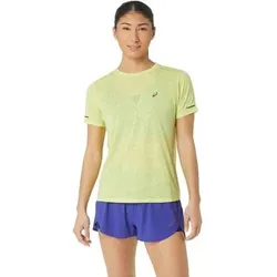 ASICS Damen T-Shirt METARUN PATTERN SS TOP, Größe XS in Braun Braun