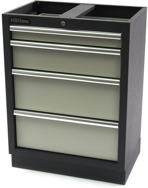 Armoire à outils professionnelle à 4 tiroirs HBM pour équipement d'atelier
