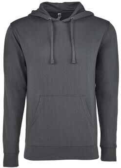Next Level 9301 Laguna Hoodie Sweatshirt in Heavy Metal/Heavy Metal size Large   60/40 Cotton/Polyester NL9301