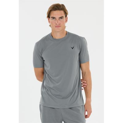 Funktionsshirt VIRTUS "Nessee", Herren, Gr. XL, grau, 100% Polyester, unifarben, normal, Rundhals, Shirts Funktionsshirt, in atmungsaktiver Qualität