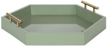 Kate and Laurel Lipton Hexagon Decorative Tray - 18x18