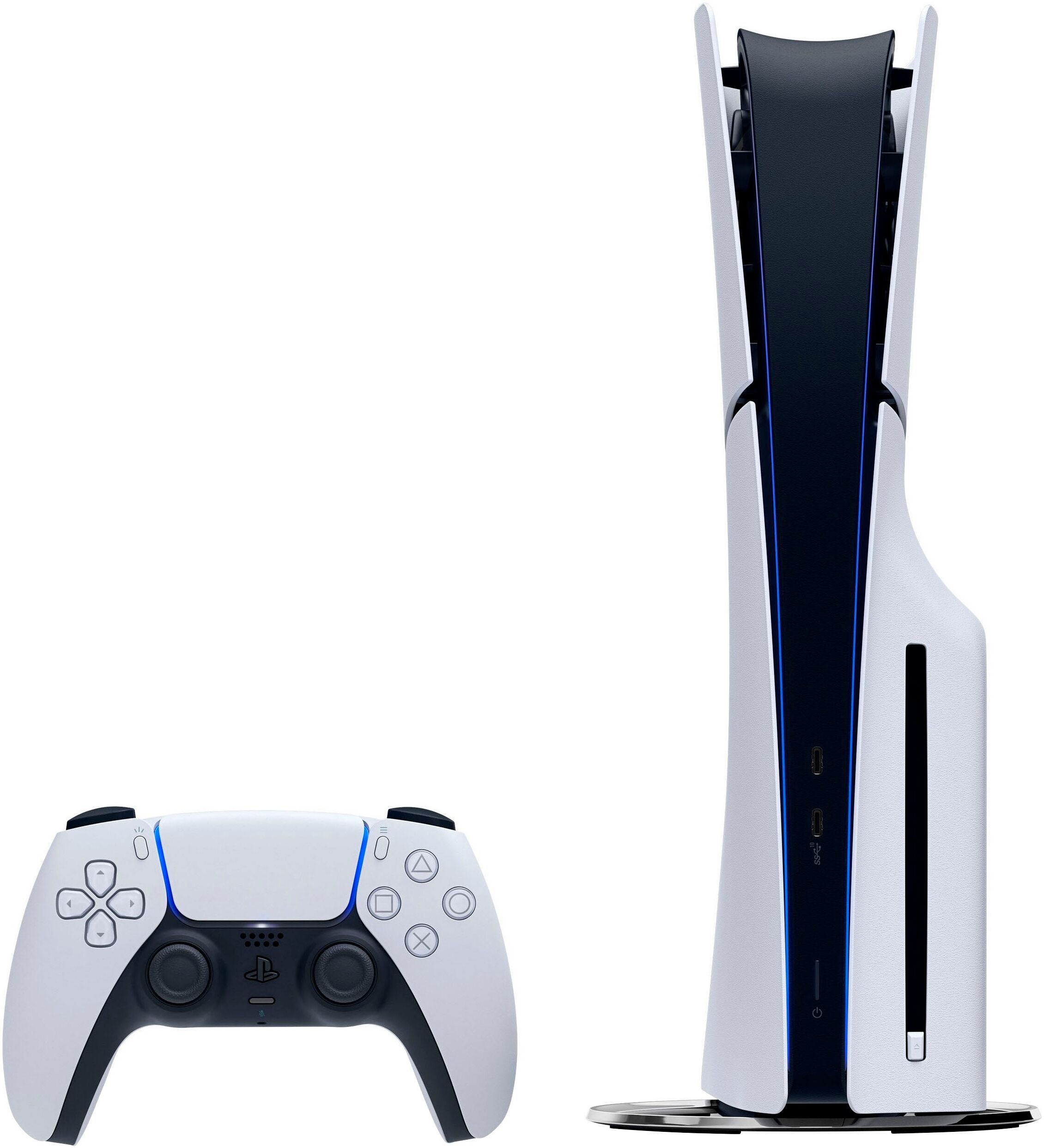 PLAYSTATION 5 Konsolen-Set "PS5 Disk Edition (Slim) inkl. Ace Combat 8: Wings of Theve", weiss (weiß, schwarz), B:35,8cm H:9,6cm T:21,6cm, Spielekonsolen, Konsolen-Set weiß, schwarz Einheitsgröße