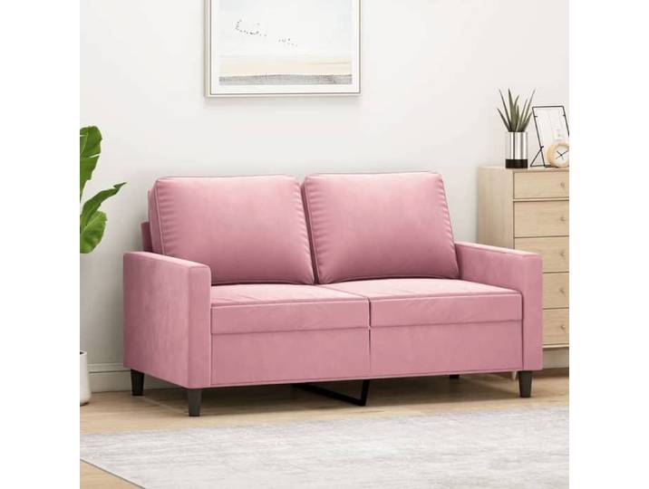Canapé rétro salon/ Canapé à 2 places - Rose 120 cm - Velours CC28997097