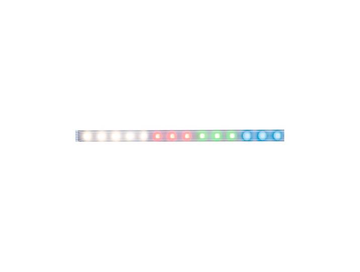 Paulmann MaxLED 500 Erweiterung IP44 1m RGBW MaxLED, dimmbar, alu / grau / zink, für Wohn- / Esszimmer, Kunststoff, Modern
