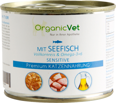 organicVet GmbH DOSENNAHRUNG Sensitive Seefisch f.Katzen 200 g 05742249