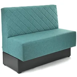 BIG Möbel GmbH FAMEG Designer Premium Gastro Sitzbank | Link | 110 cm breit | Mit Rautensteppung und Federkern